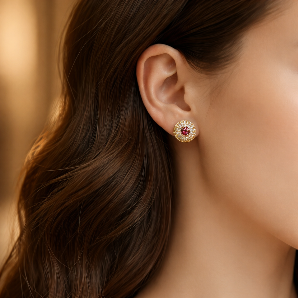 Premium 3-in-1 Party Gold Jewelry Set – Necklace, Ring & Earrings