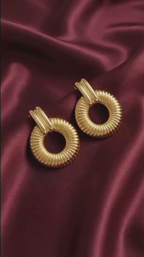 Classic Loop Gold plated Earrings
